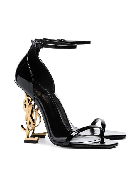 ysl black heels on feet|saint laurent ysl heels price.